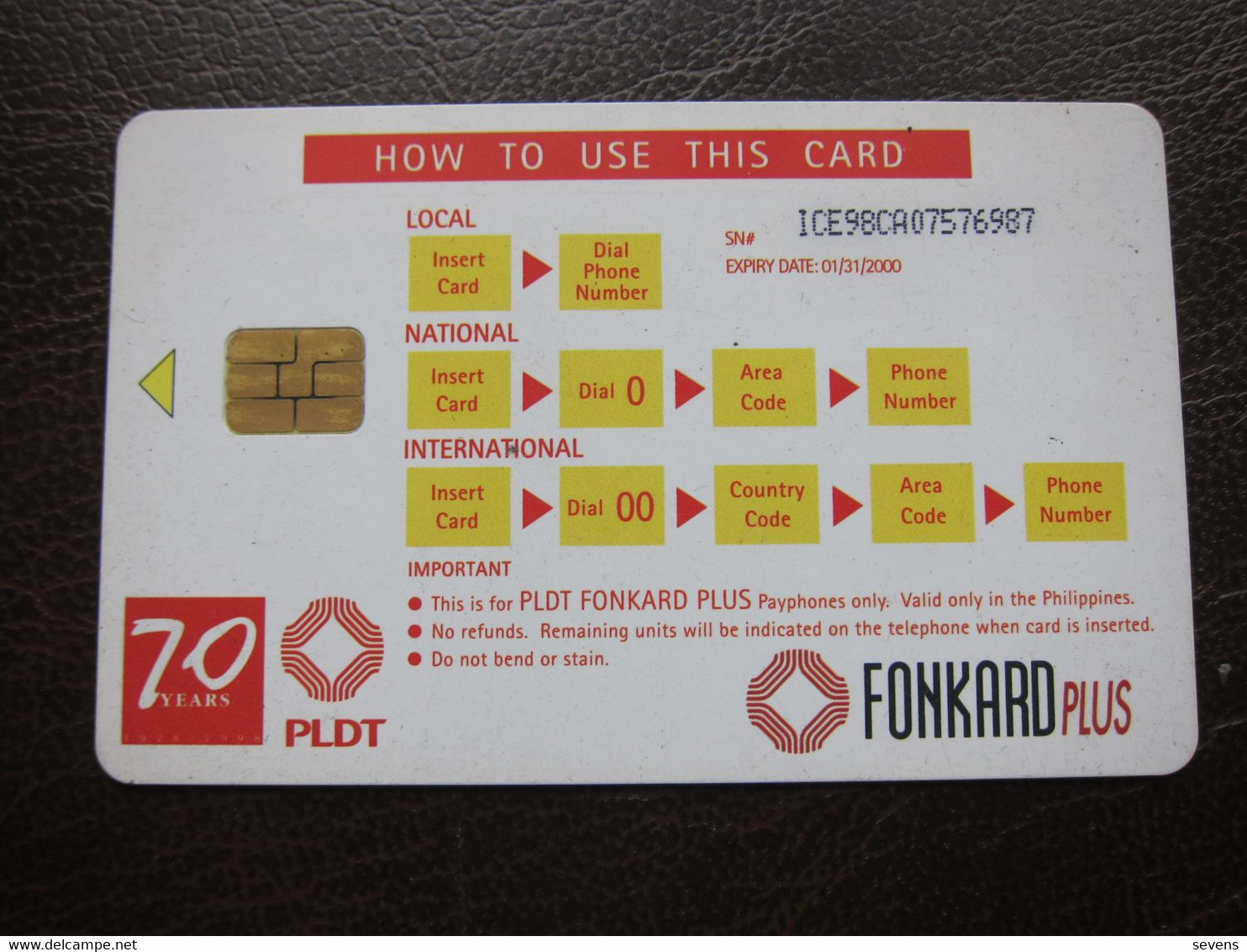 Fonkard Plus Chip Phonecard,painting "Spoliarium" By Juan Luna, 100 Pesos ,used - Philippines