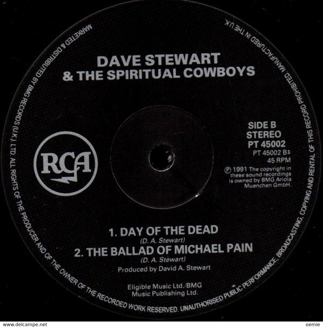 DAVE STEWART SPIRITUAL COWBOYS  ° OUT OF REACH - 45 T - Maxi-Single