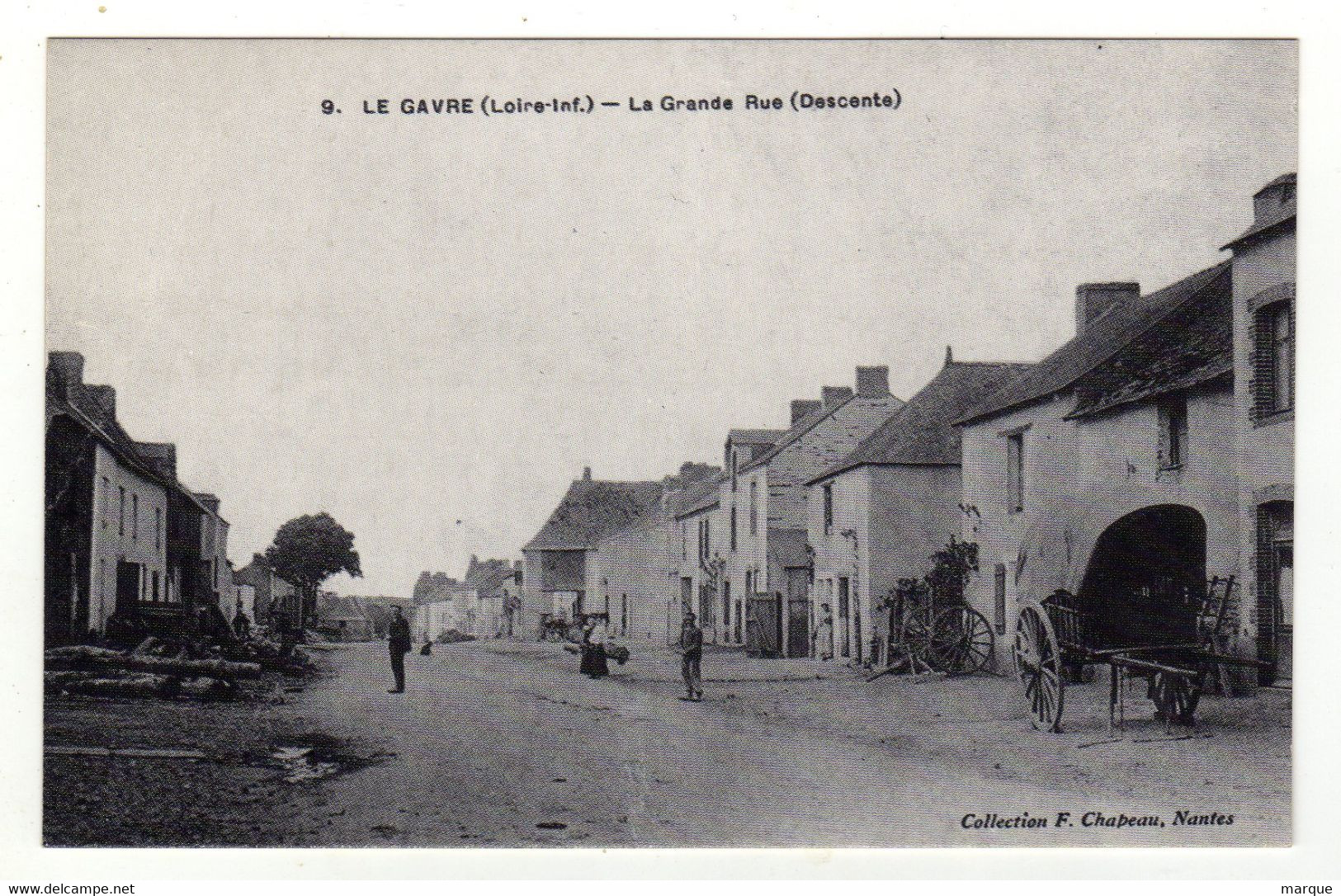 Reproduction Cpa N° 9 LE GAVRE La Grande Rue - Le Gavre