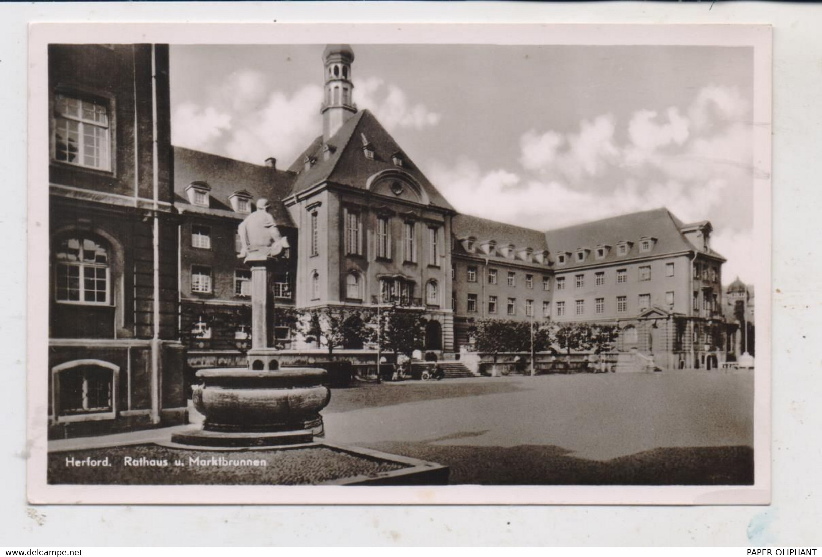 4900 HERFORD, Rathaus, Marktbrunen, 1943 - Herford