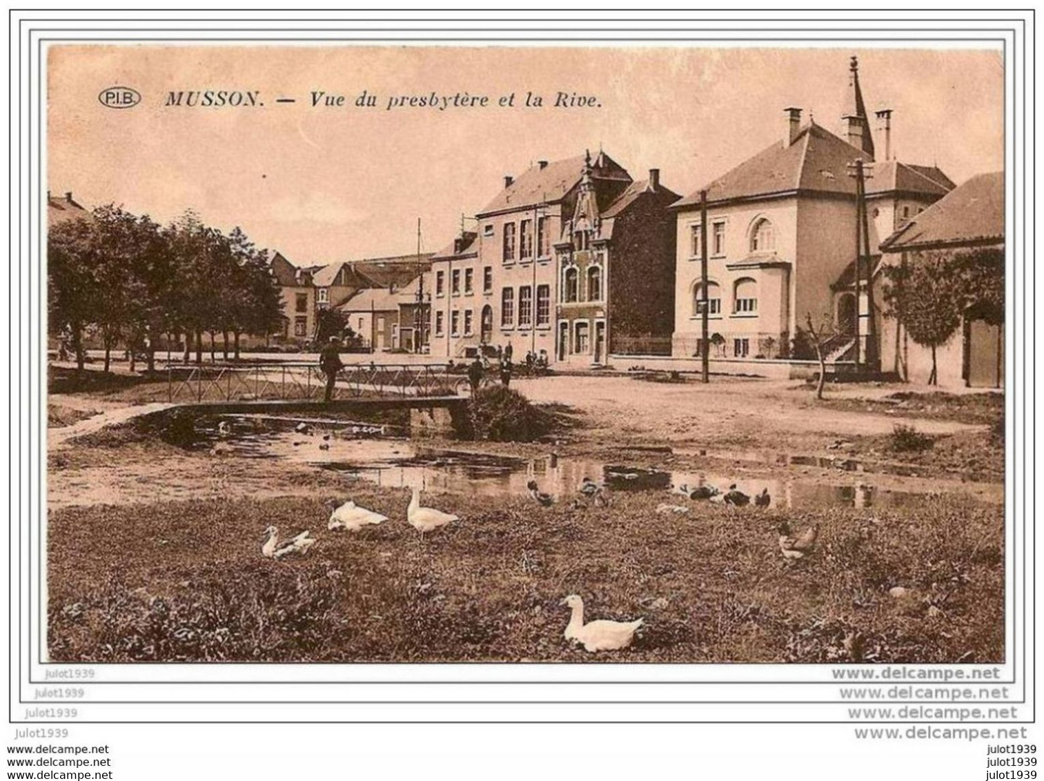 MUSSON ..--  Vue Du Presbytère . 1929 Vers ESCH - SUR - ALZETTE ( Mr Mme Prosper WOLFF ) . Voir Verso . - Musson