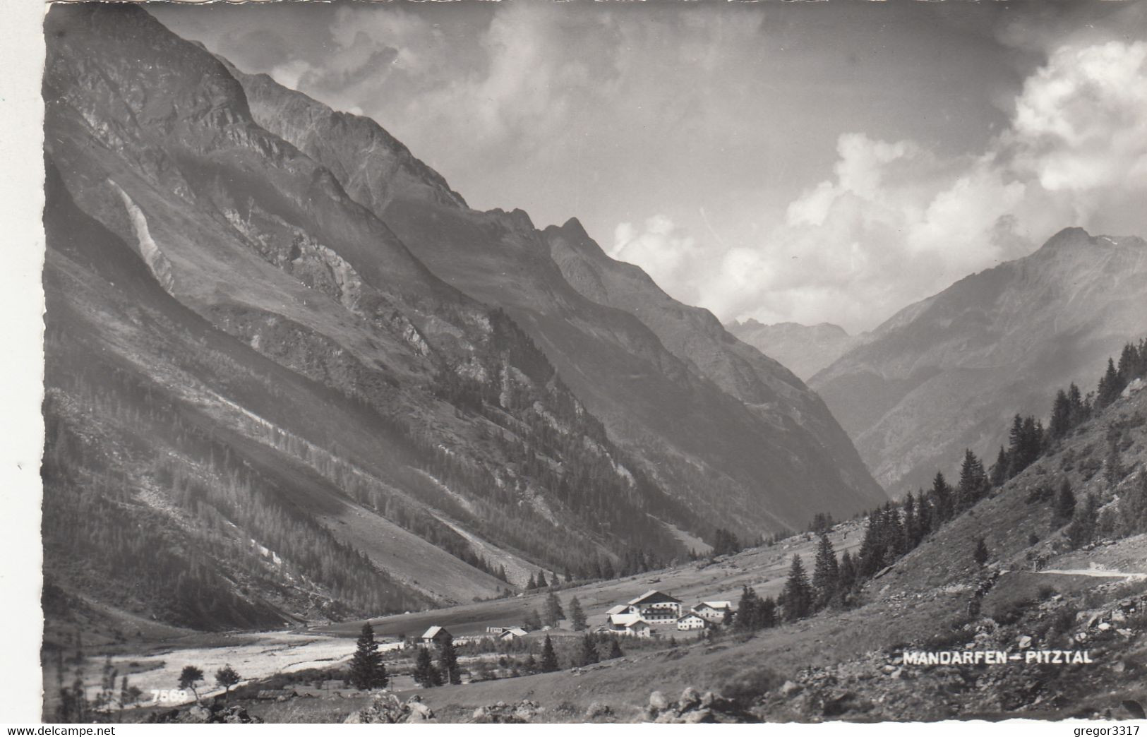 B4188) MANDARFEN - PITZTAL - Tolle Alte S/W AK !! - Pitztal