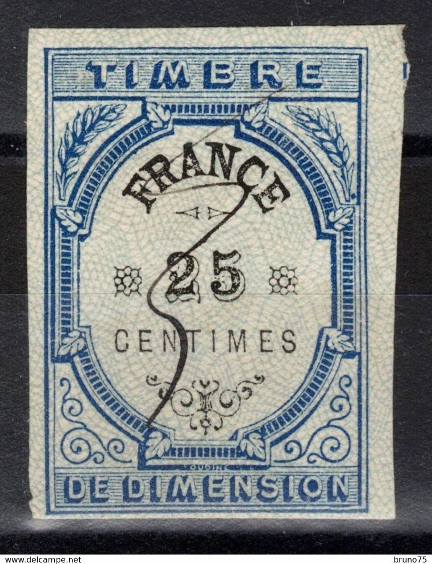 Timbre Fiscal De Dimension Oblitéré 25c - Zegels