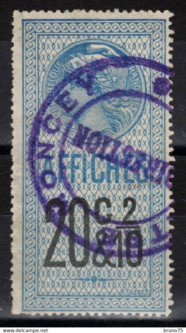 Timbre Fiscal Oblitéré Affiches 20c & 2/10 - Stamps