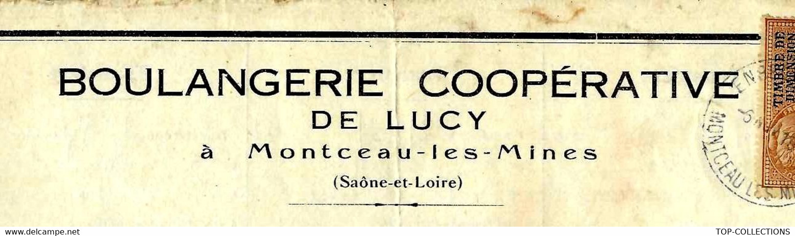 1898 MINES INDUSTRIE RARE ACTION BOULANGERIE COOPERATIVE DE LUCY Montceau Les Mines Saone Et Loire  Au Nom De Listra - Mineral