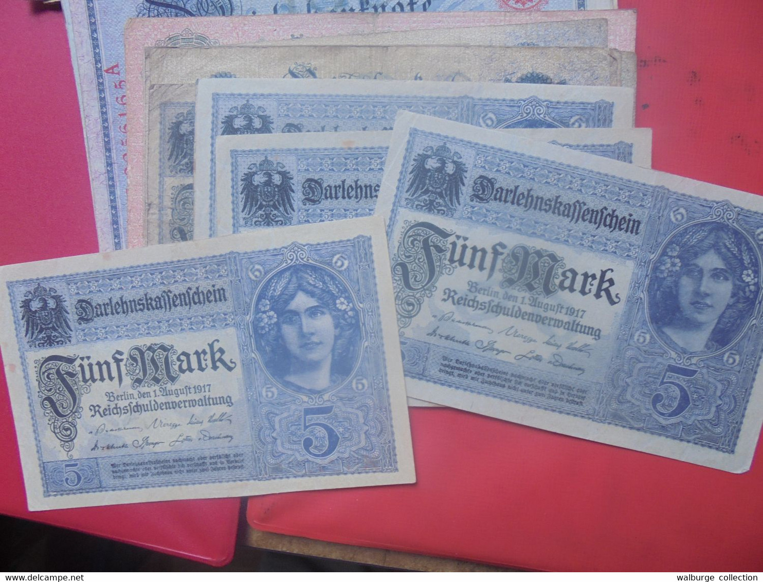 DEUTSCHES REICH-3eme REICH BEAU LOT DE BILLETS+quelques Coupures De Presse En ALBUM (Lire Ci-bas) - Lots & Kiloware - Banknotes