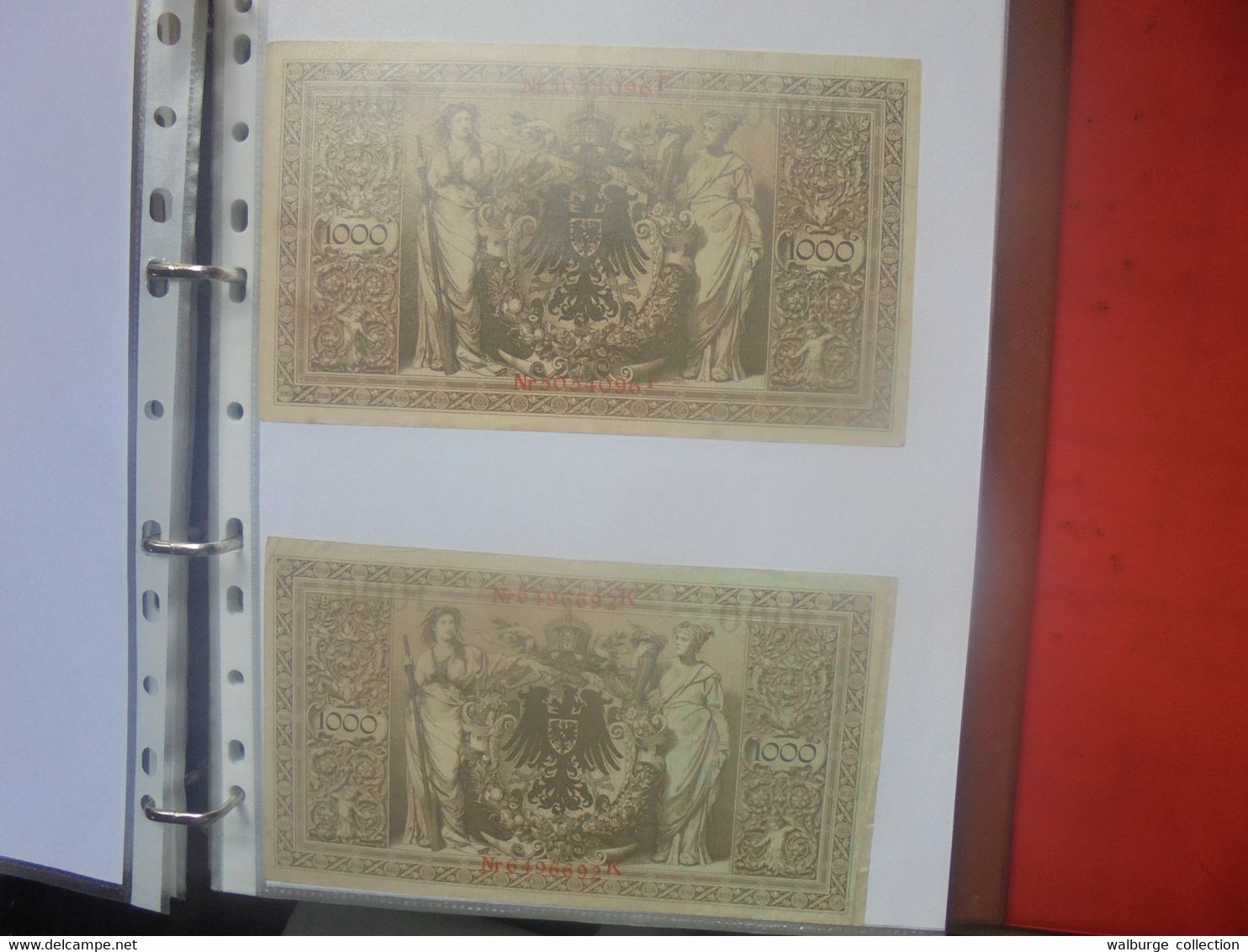 DEUTSCHES REICH-3eme REICH BEAU LOT DE BILLETS+quelques Coupures De Presse En ALBUM (Lire Ci-bas) - Lots & Kiloware - Banknotes
