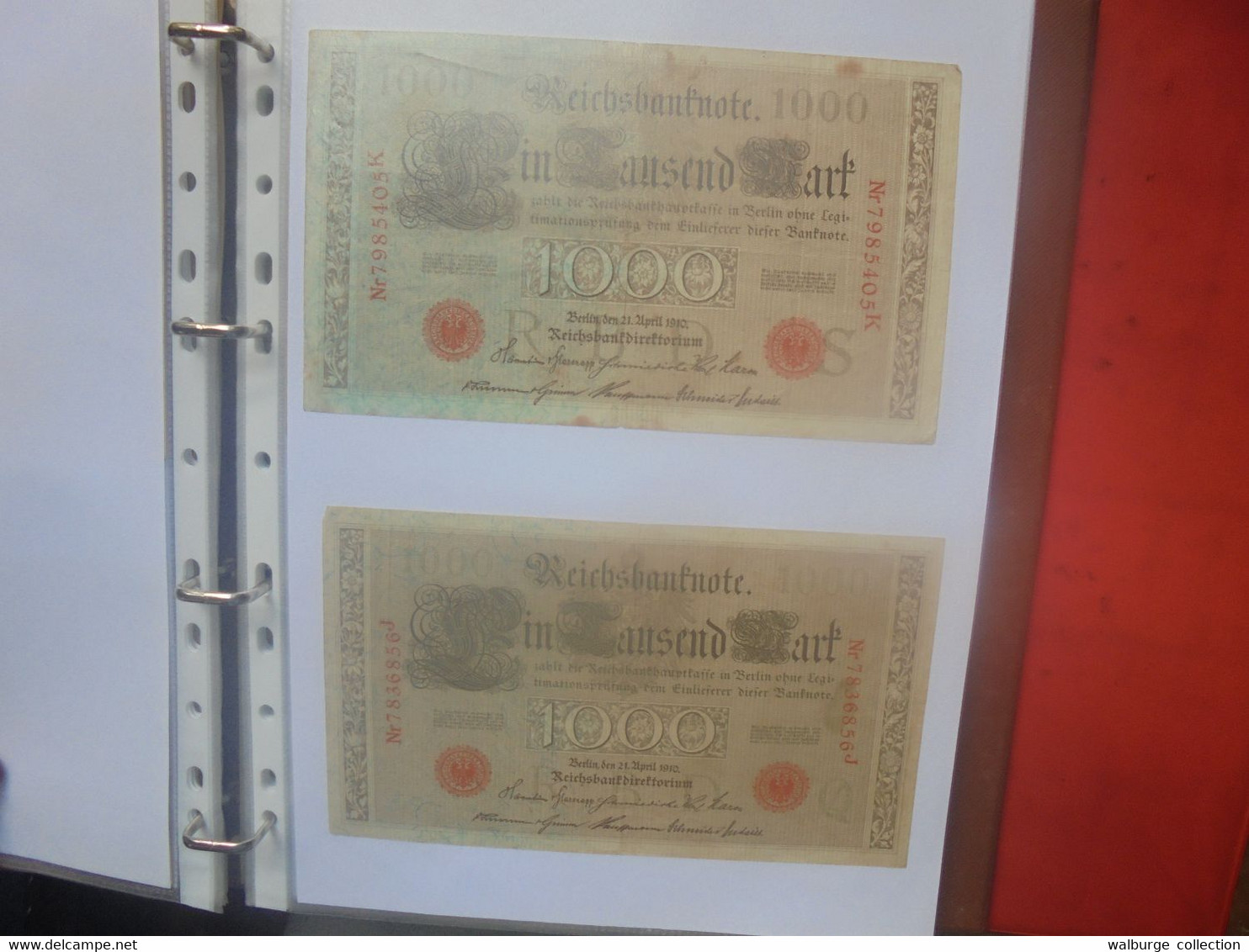 DEUTSCHES REICH-3eme REICH BEAU LOT DE BILLETS+quelques coupures de Presse en ALBUM (Lire ci-bas)