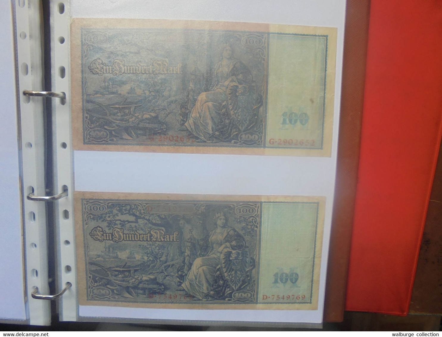 DEUTSCHES REICH-3eme REICH BEAU LOT DE BILLETS+quelques coupures de Presse en ALBUM (Lire ci-bas)