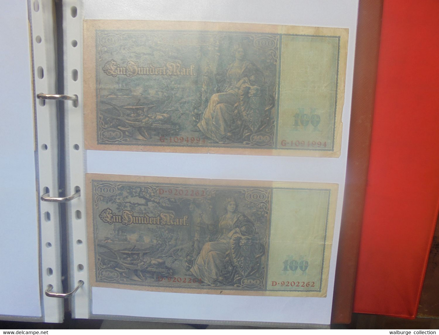 DEUTSCHES REICH-3eme REICH BEAU LOT DE BILLETS+quelques Coupures De Presse En ALBUM (Lire Ci-bas) - Lots & Kiloware - Banknotes