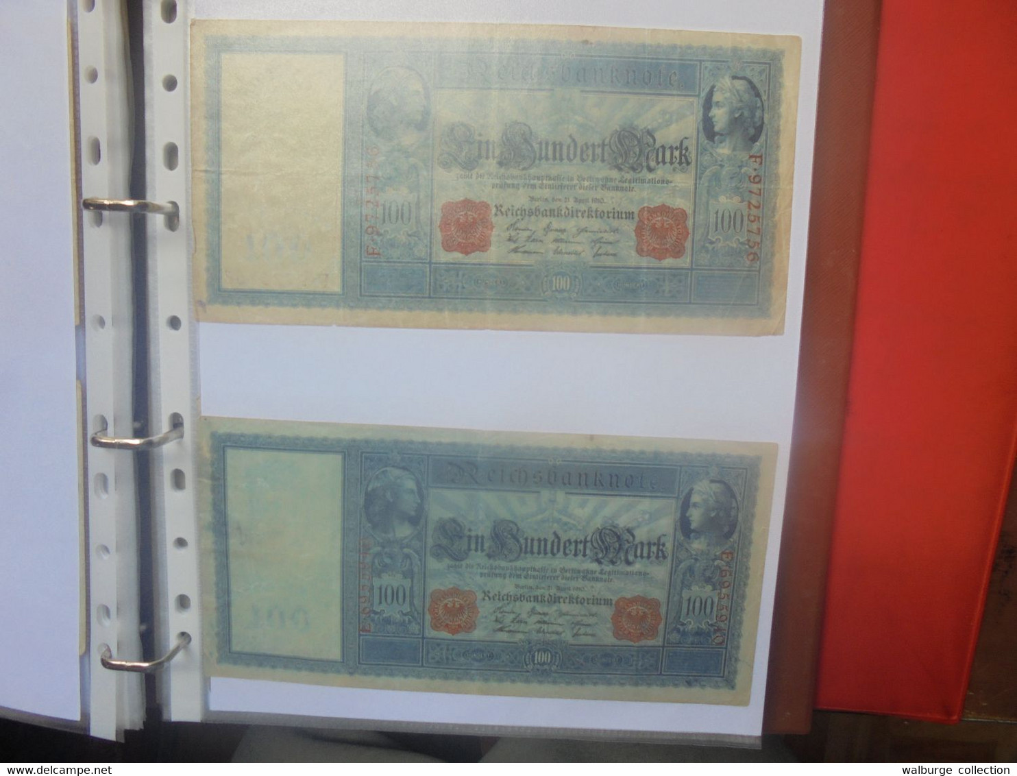 DEUTSCHES REICH-3eme REICH BEAU LOT DE BILLETS+quelques coupures de Presse en ALBUM (Lire ci-bas)