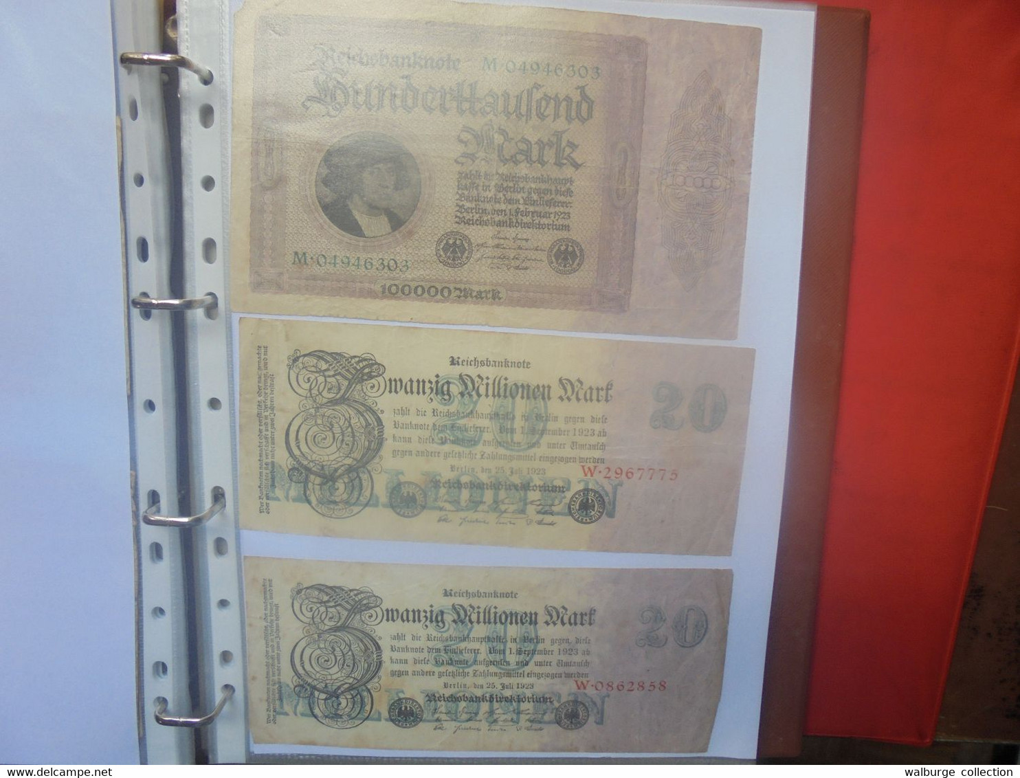 DEUTSCHES REICH-3eme REICH BEAU LOT DE BILLETS+quelques Coupures De Presse En ALBUM (Lire Ci-bas) - Lots & Kiloware - Banknotes