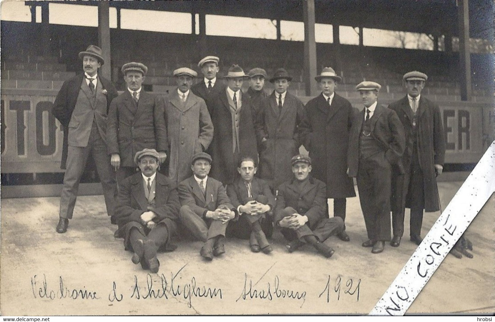 67 Bas Rhin, Schiltigheim, Carte Photo Vélodrome En 1921 - Schiltigheim