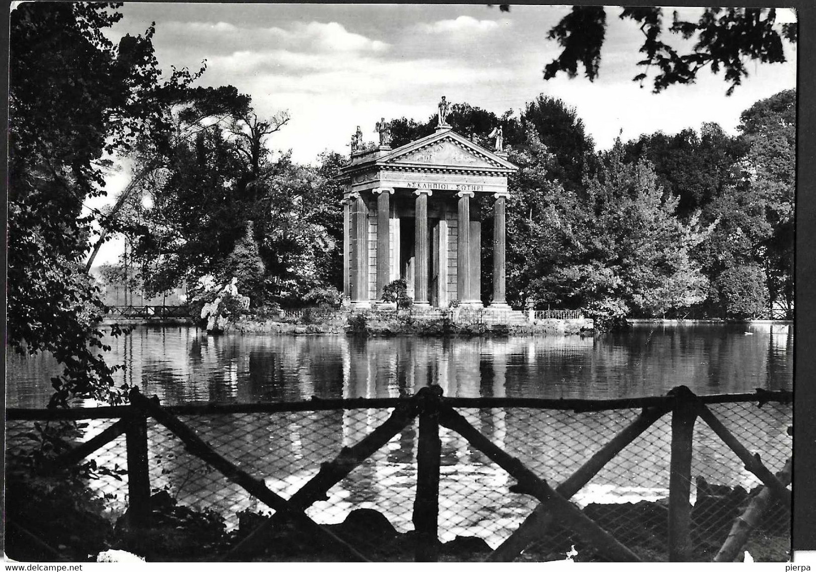 ROMA - VILLA BORGHESE - IL LAGHETTO - VIAGGIATA 1958 - Parcs & Jardins