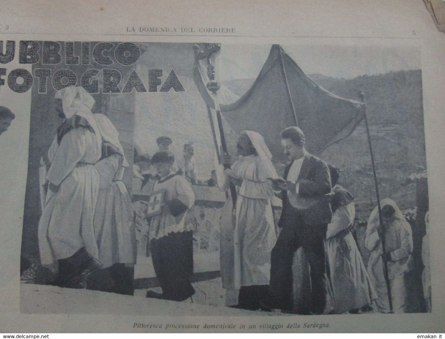 # DOMENICA DEL CORRIERE N 3 /1937 ETIOPIA / TORGIANO (PG) / PROCESSIONE IN SARDEGNA  / CAMPARI - First Editions