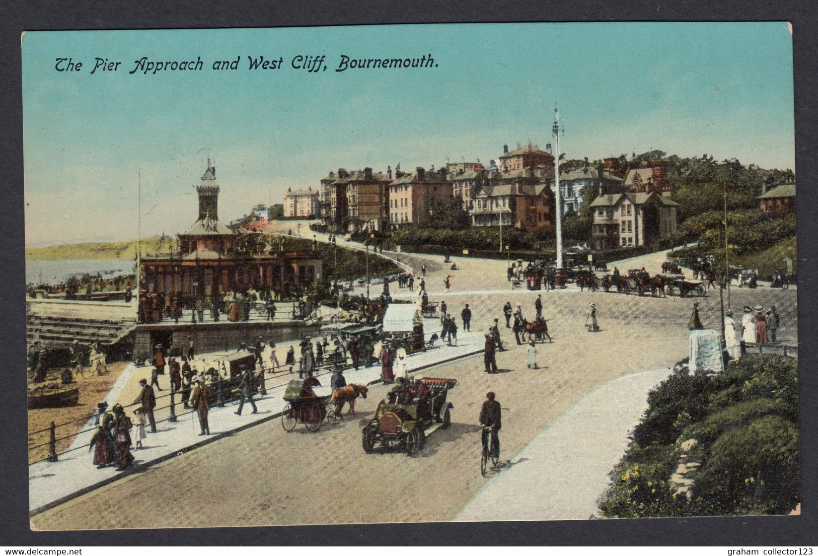 Vintage Postcard Postale Carte Postkarte The Pier Approach And West Cliff Bournemouth - Bournemouth (hasta 1972)