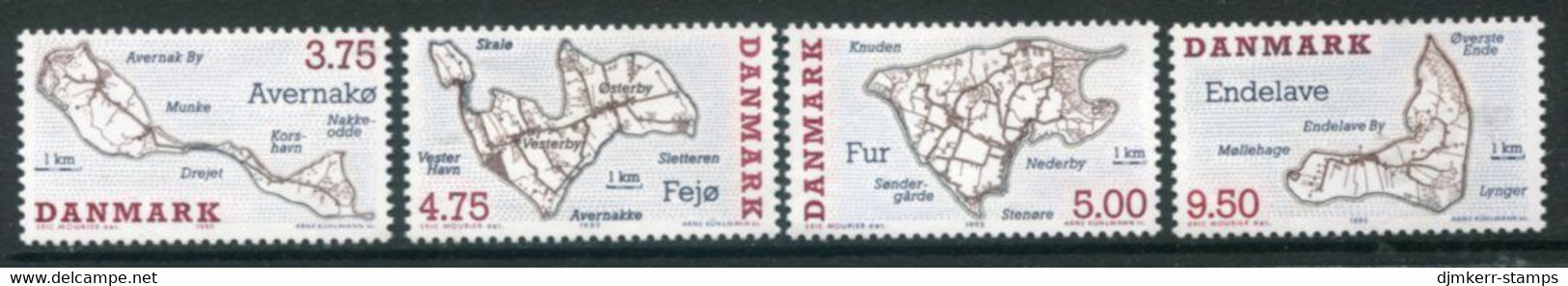 DENMARK 1995 Danish Islands  MNH / **.  Michel 1096-99 - Neufs