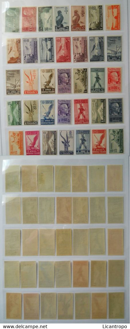 Africa Orientale Italiana 1938 Serie Completa Di 35 Valori MLH (Bol.1/20+A1/13+espressi 1/2). - Afrique Orientale