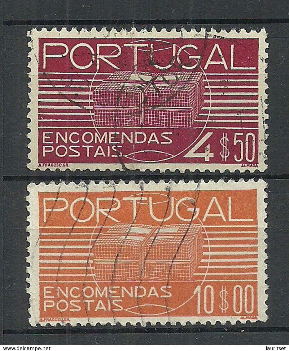 PORTUGAL 1936 Michel 23 & 25 Postpaketmarken - Gebruikt