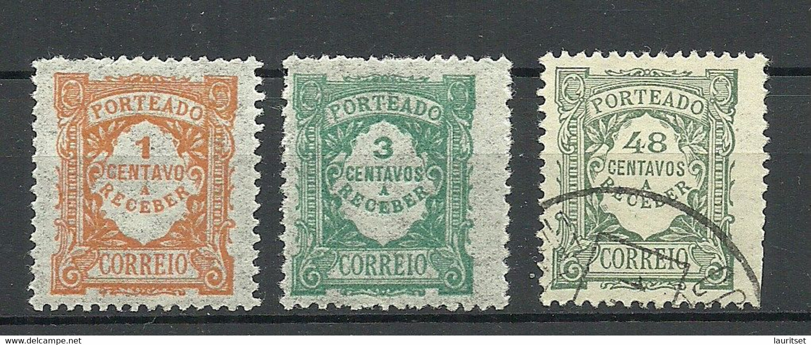 PORTUGAL 1915 Michel 22 & 24 MNH + 1922 Michel 39 O - Ungebraucht