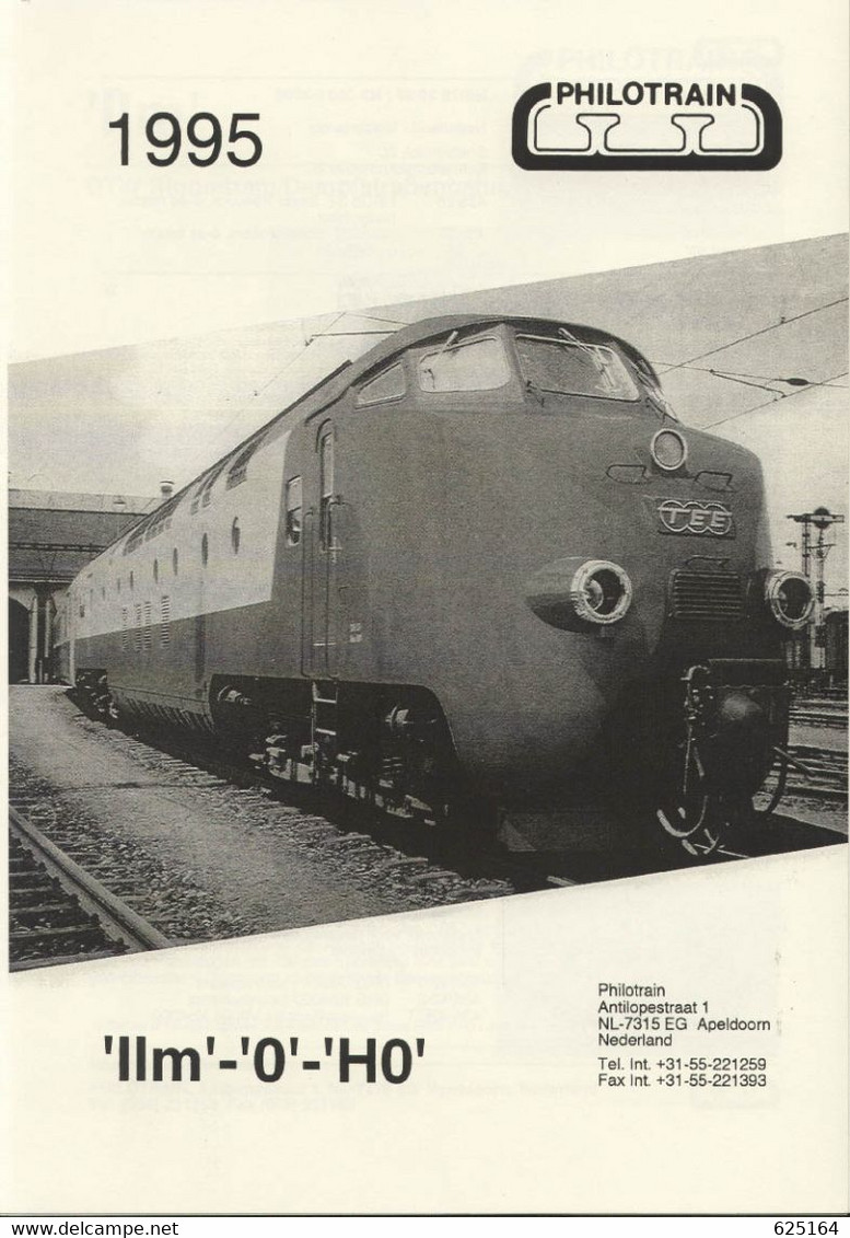 Catalogue PHILOTRAIN 1995 Gauge IIm - O - HO Messing Modelle Neusilber - Néerlandais