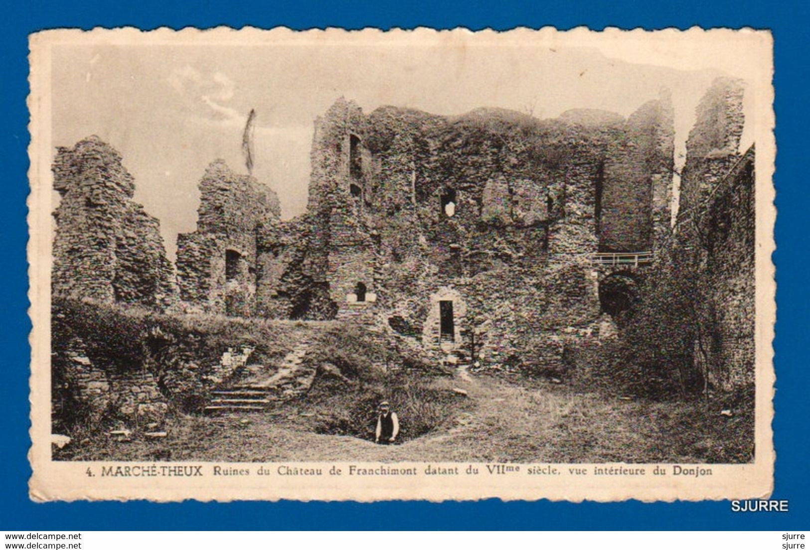 Marché / Theux - Ruïnes Du Château De Franchimont - Vue Intérieure Du Donjon - Kasteel * - Theux