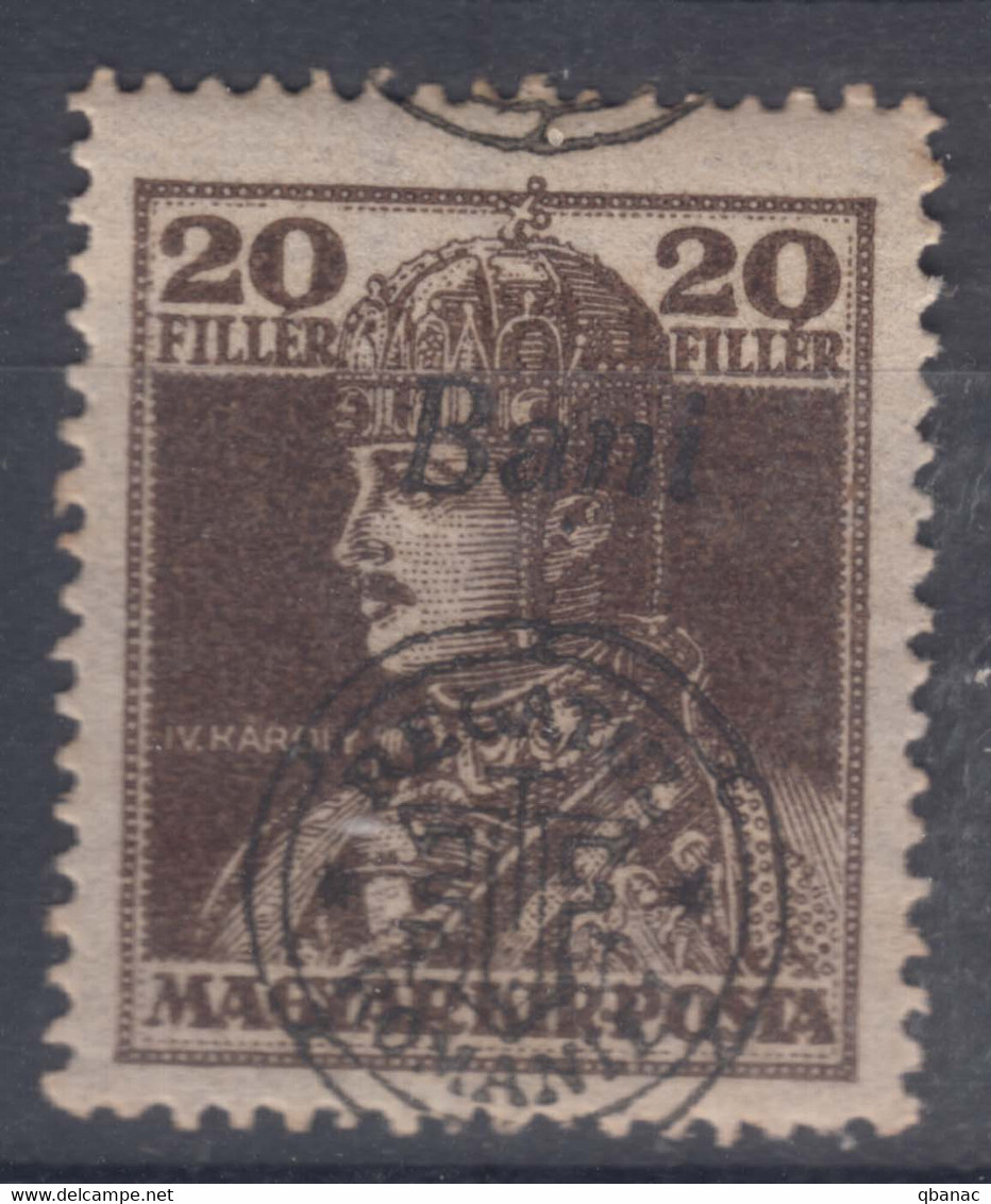 Romania Overprint On Hungary Stamps Occupation Transylvania 1919 Mi#47 II Mint Hinged, Moved Overprint - Siebenbürgen (Transsylvanien)