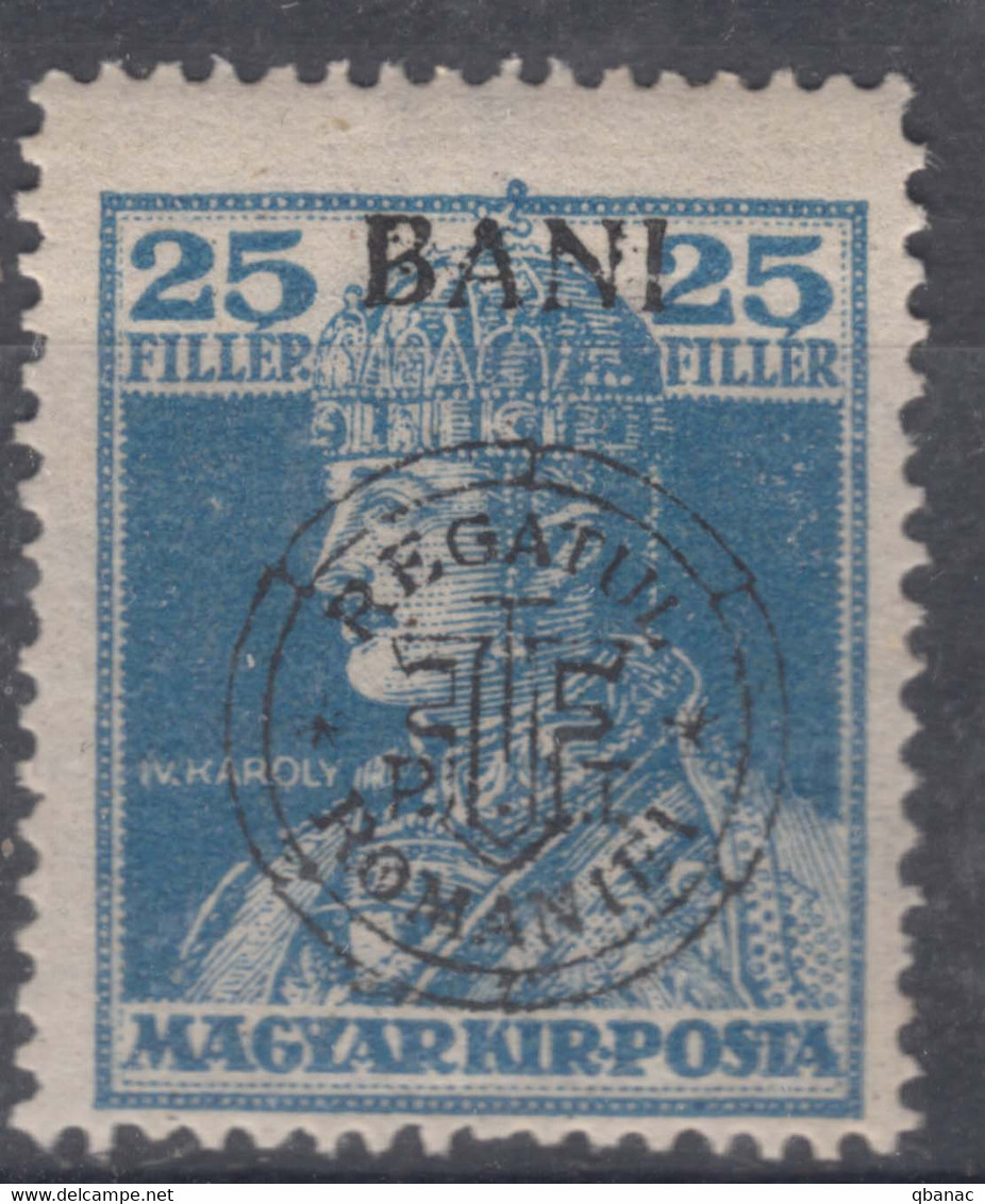 Romania Overprint On Hungary Stamps Occupation Transylvania 1919 Mi#48 I Mint Hinged - Transylvania