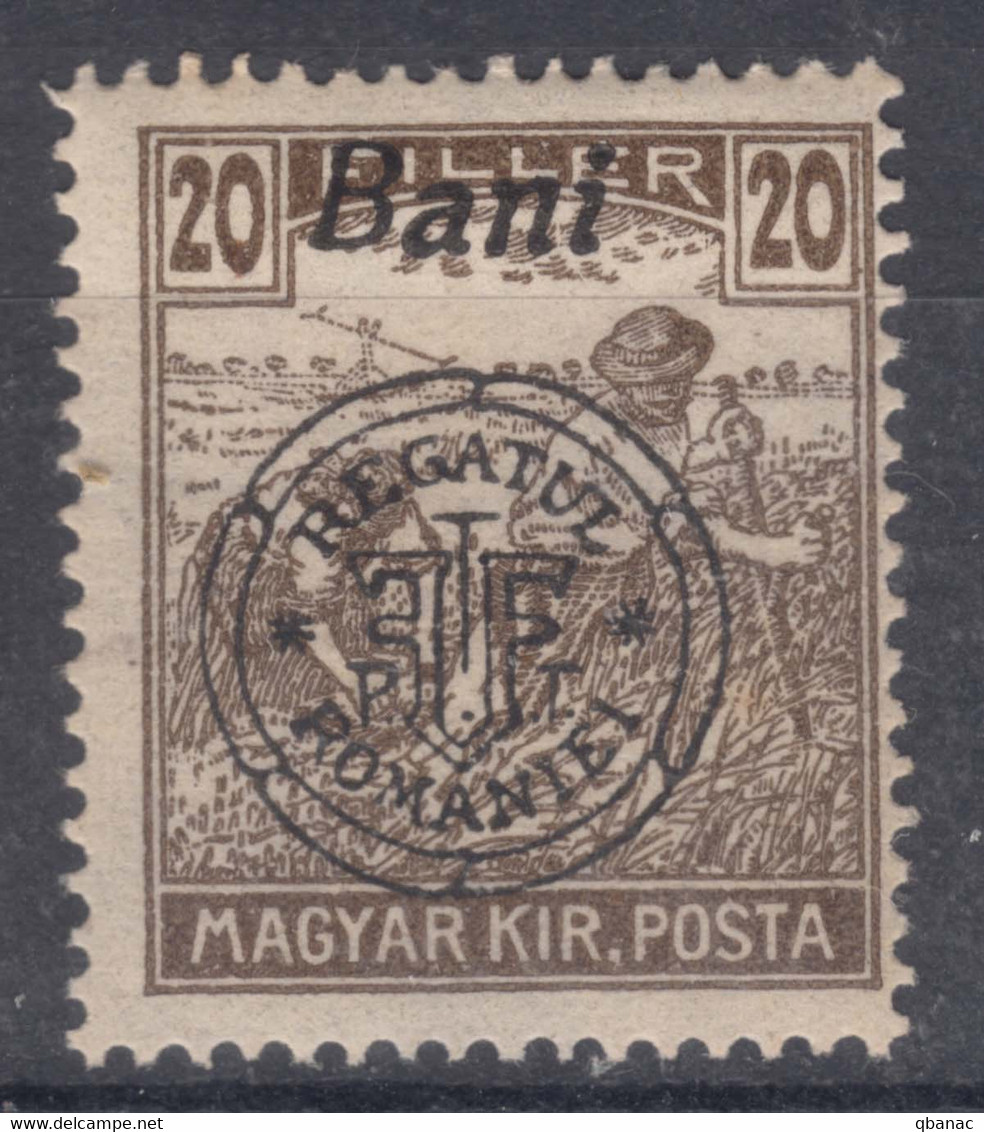 Romania Overprint On Hungary Stamps Occupation Transylvania 1919 Mi#33 II Mint Hinged - Transilvania
