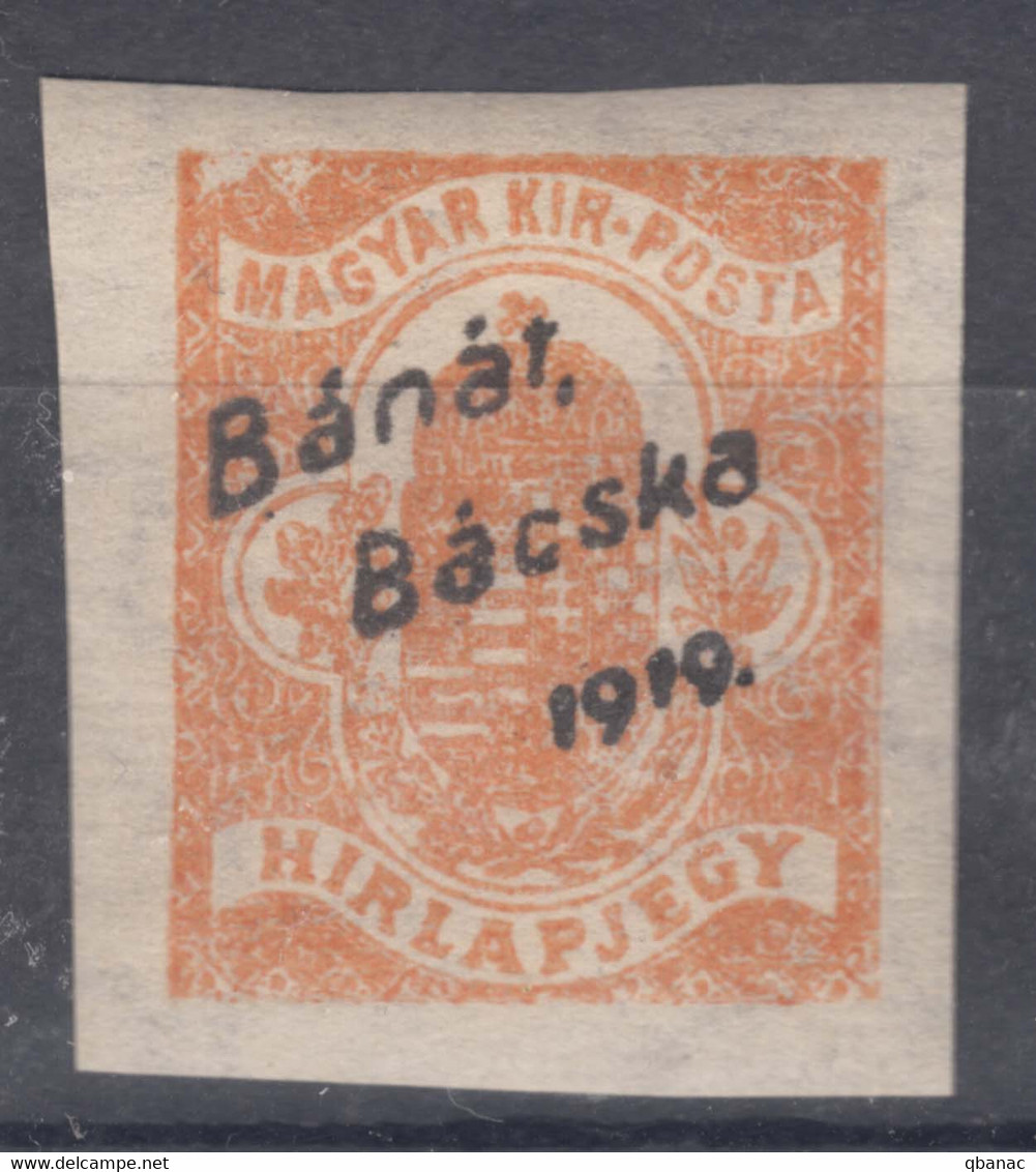 Hungary Banat Bacska 1919 Mi#1 Mint Hinged - Banat-Bacska