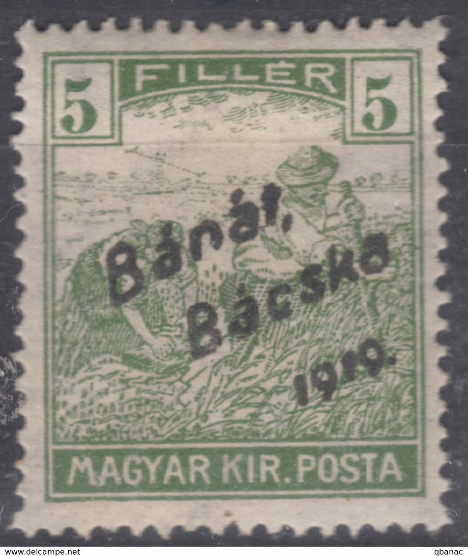 Hungary Banat Bacska 1919 Mi#8 Mint Hinged - Banat-Bacska
