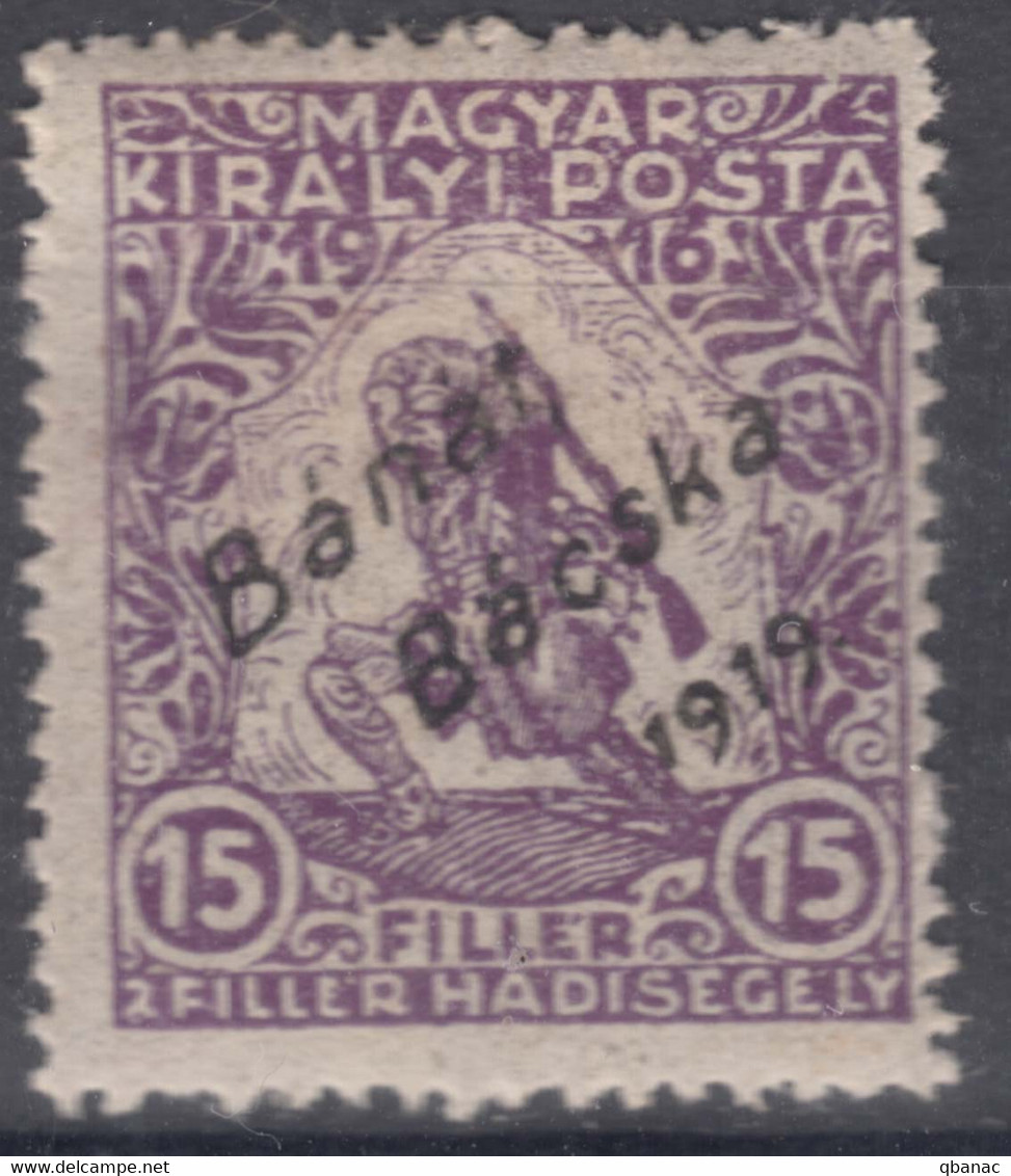 Hungary Banat Bacska 1919 Mi#4 Mint Hinged - Banat-Bacska