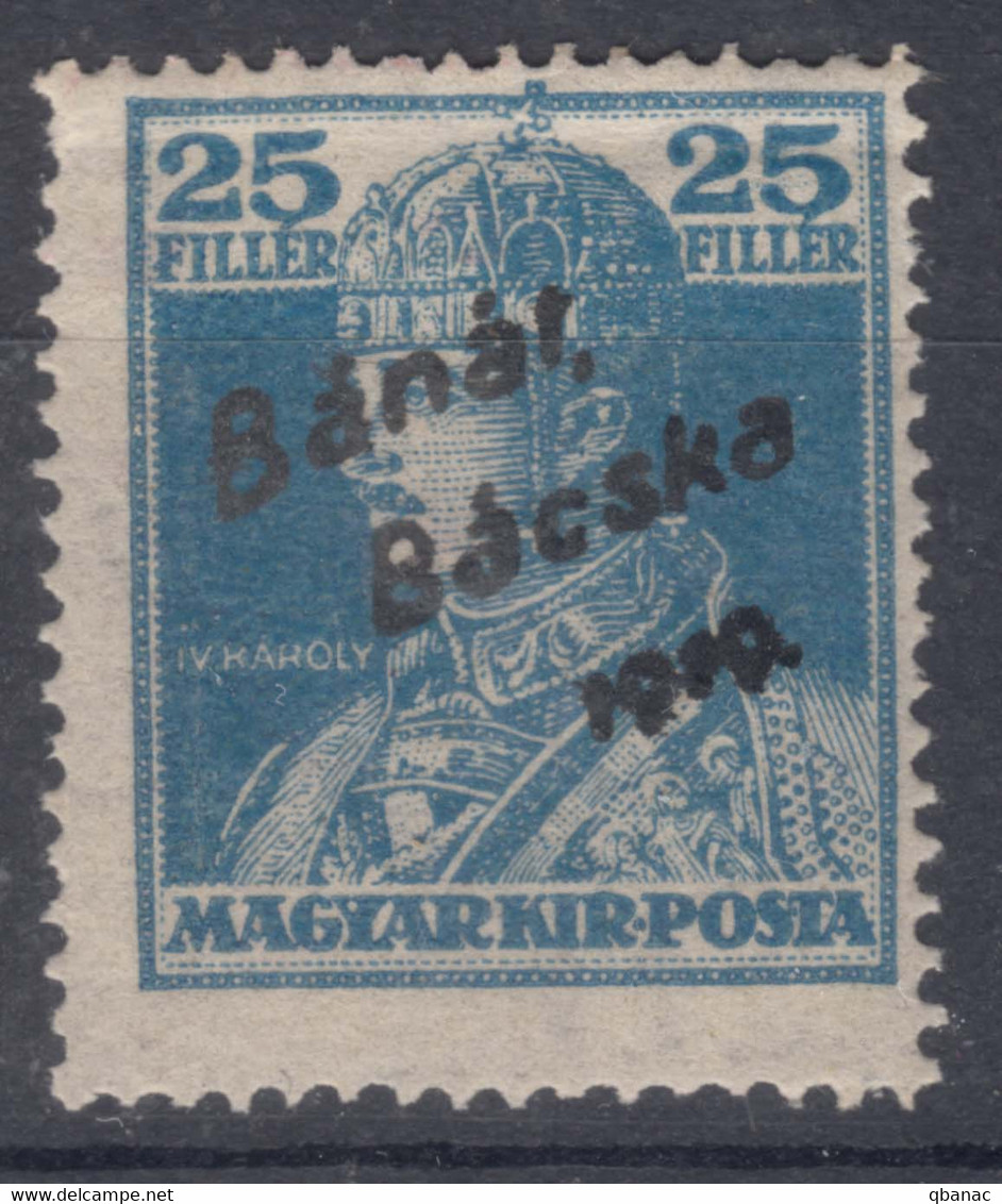 Hungary Banat Bacska 1919 Mi#22 Mint Hinged - Banat-Bacska