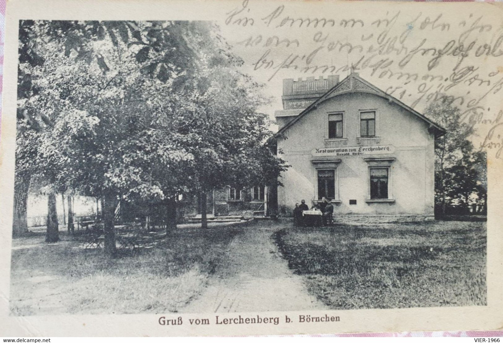 Gruß Vom Lerchenberg B. Börnchen, Restauration Zum Lerchenberg Oswald Beger - Bannewitz