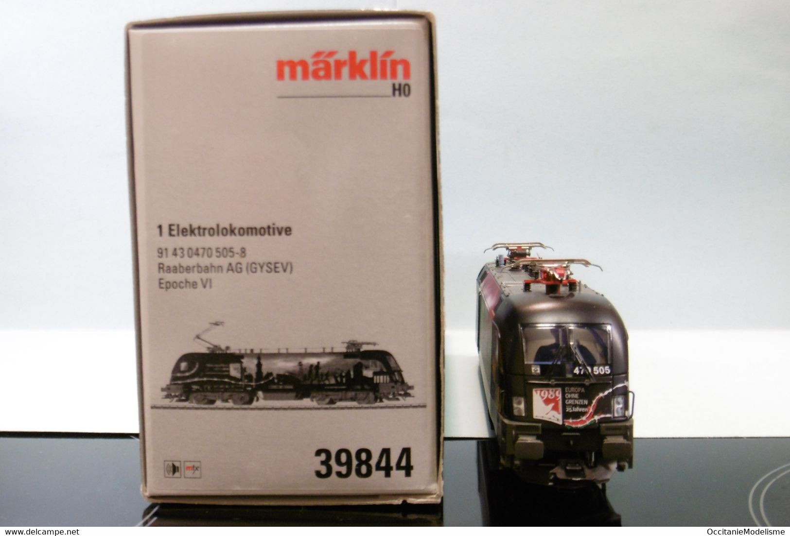 Märklin 3 rails - Locomotive électrique 91 43 0470 50 Raaberbahn AG GYSEV ép. VI Digital Sound mfx réf. 39844 BO HO 1/87