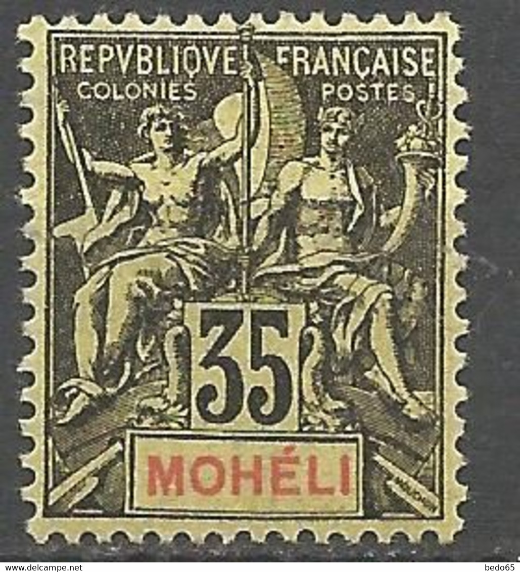 MOHELI  N° 9 NEUF*  TRACE DE CHARNIERE / MH - Unused Stamps