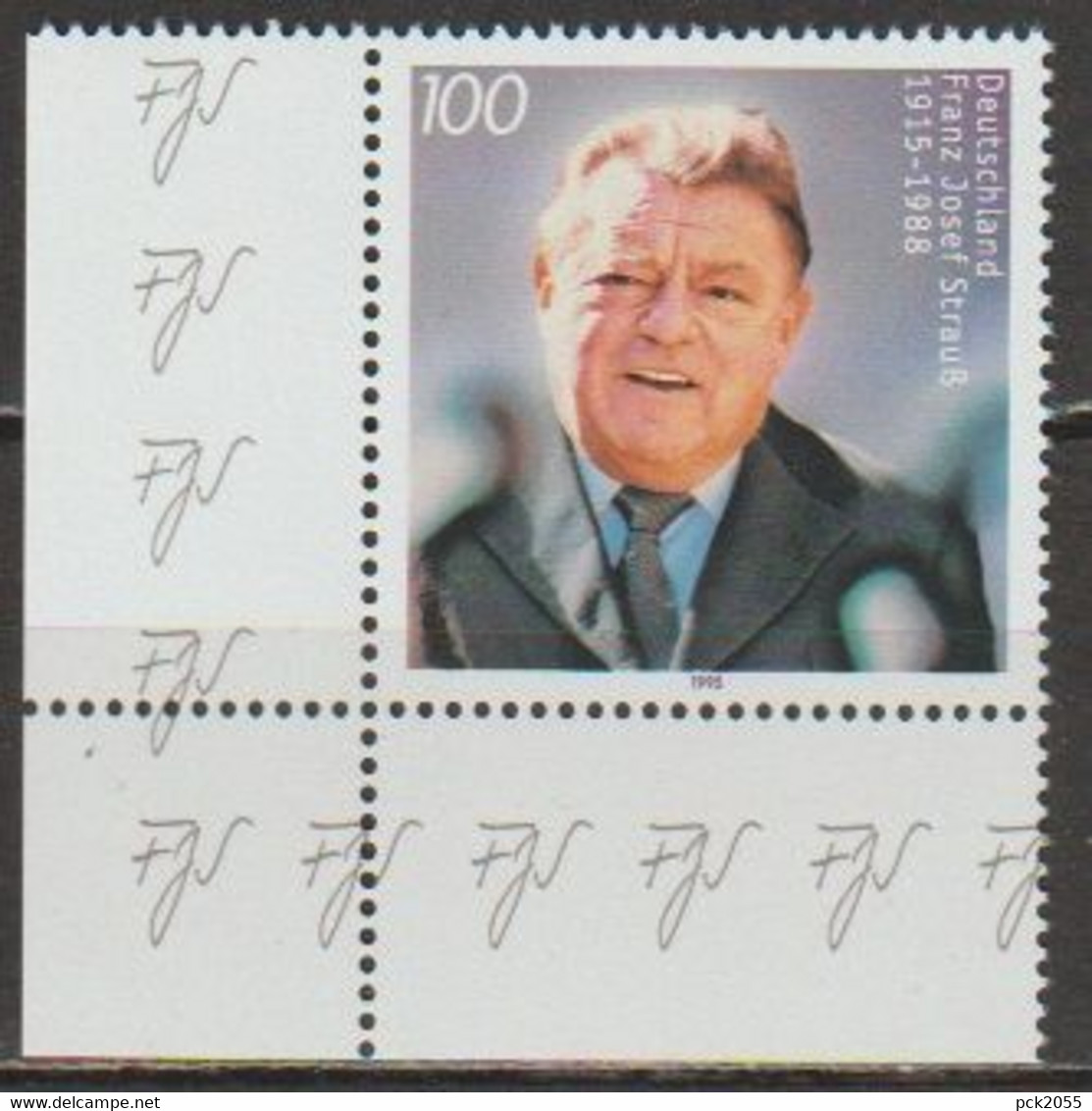 Deutschland 1995 Nr.1818 ** Postfrisch 80.Geb. Franz Josef Strauß ( 8741 ) - Unused Stamps