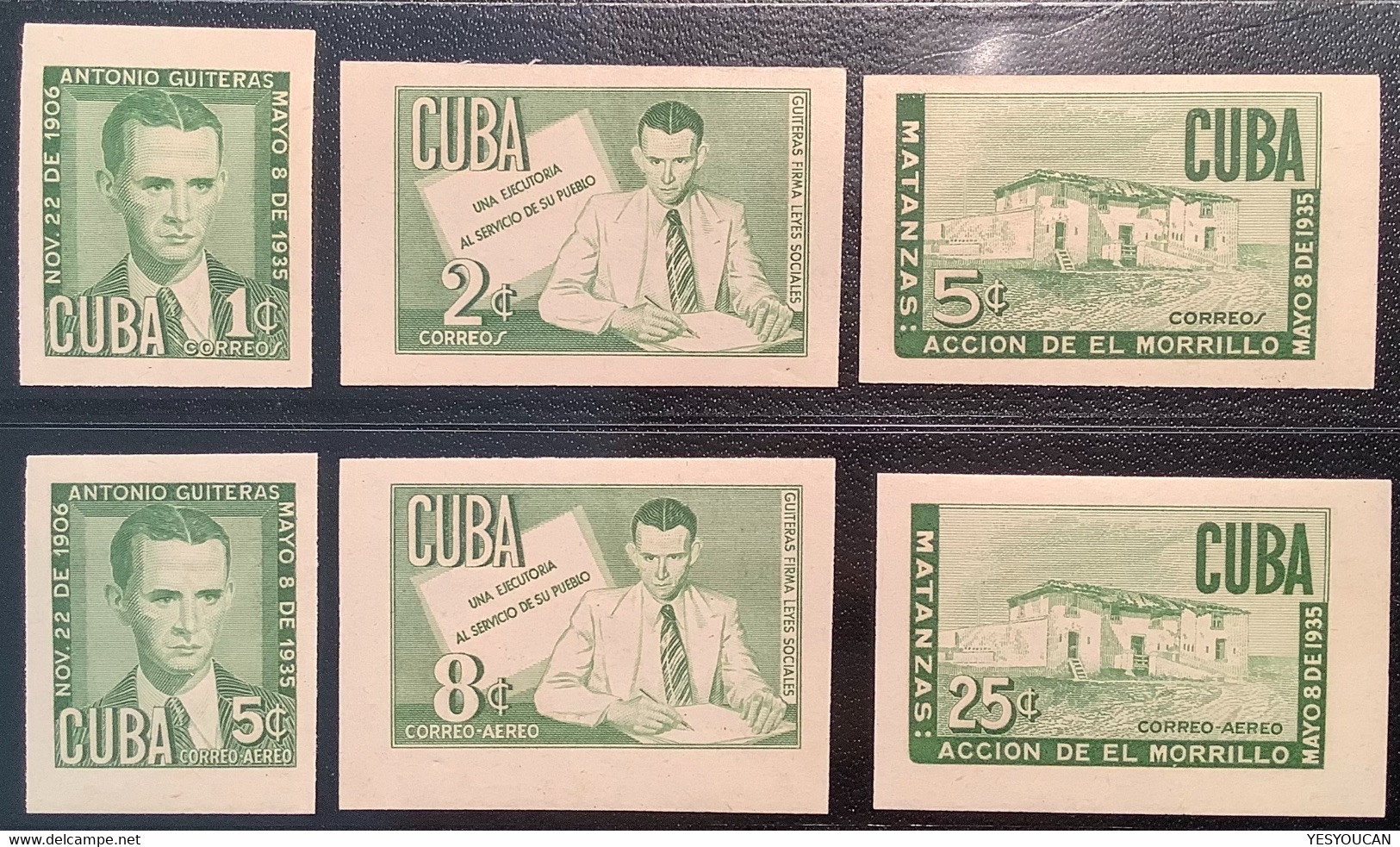 Cuba Republic 1951 BF Yv. 7 MNH** VF ANTONIO GUITERAS, SOCIAL LAWS (bloc Block Miniature Sheet S/S - Blocs-feuillets