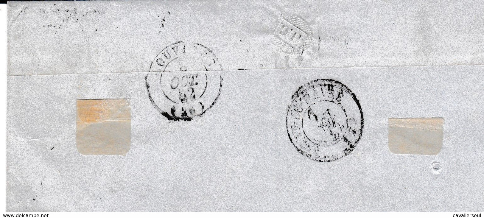 LSC - N°4 Obl. Muette + Càd PARIS/ 7 OCT. 52 - 1849-1876: Période Classique