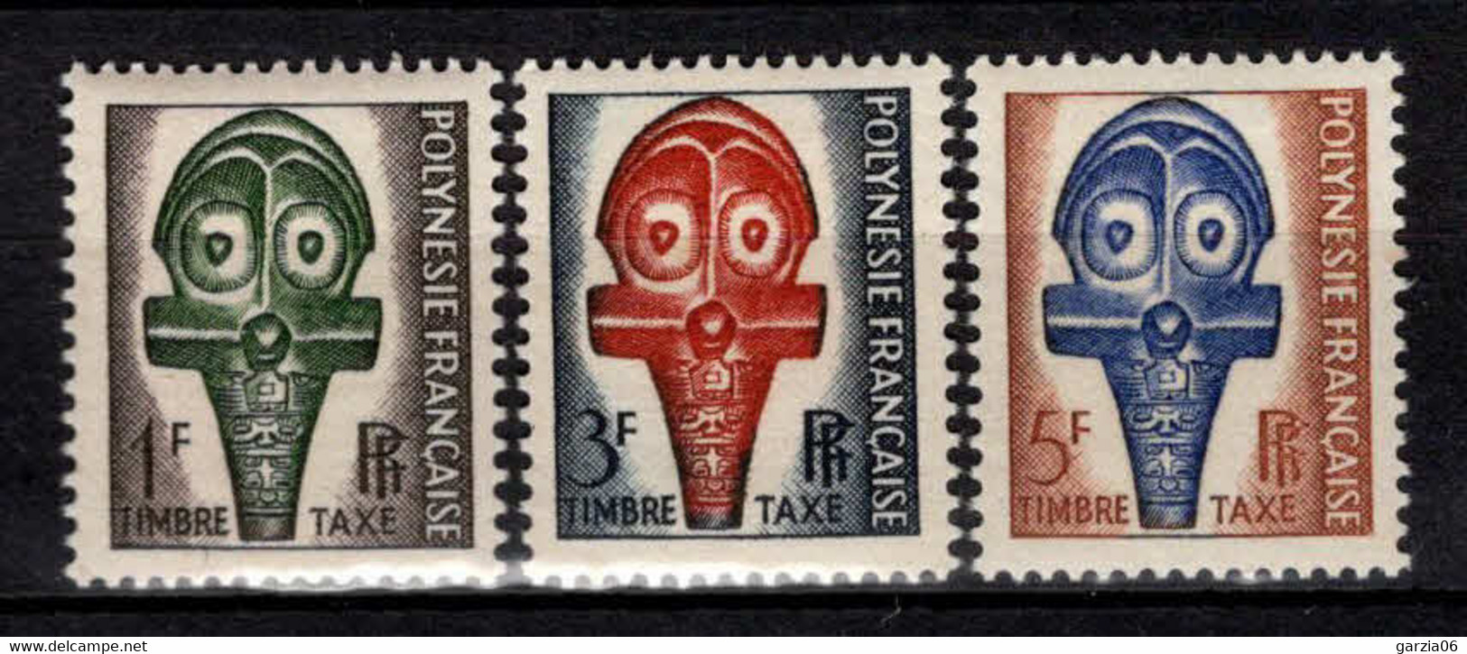 Polynésie - 1958  -  Timbres Taxe N° 1 à 3  - Neufs * - - MLH - Impuestos