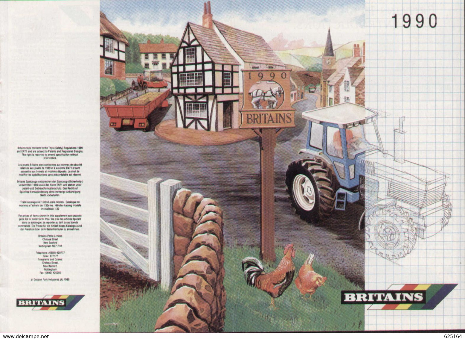 Catalogue BRITAINS 1990 SMALL WORLD Farm Models Action Drive - English