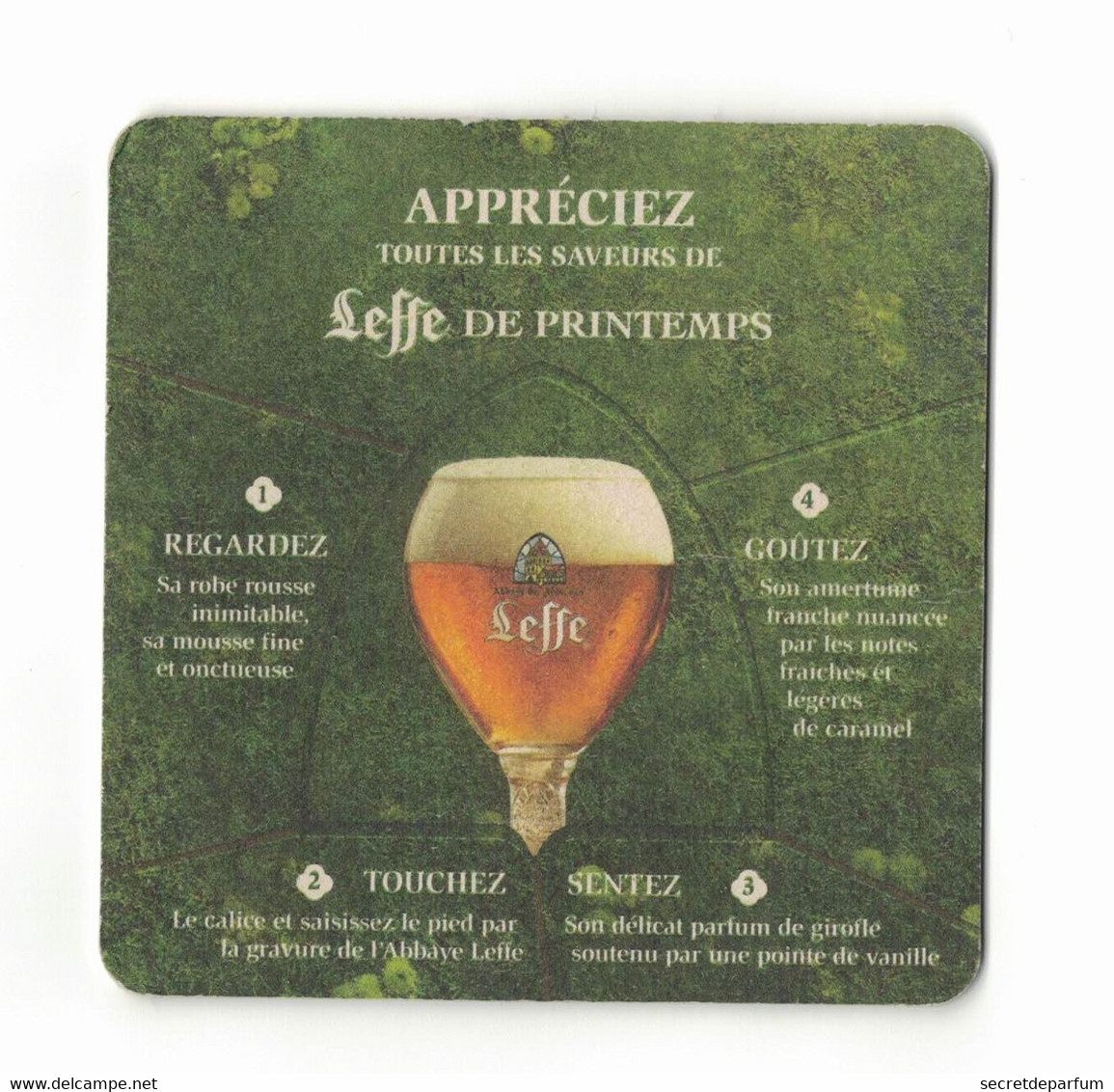 Verre à Bière Leffe avec gravure