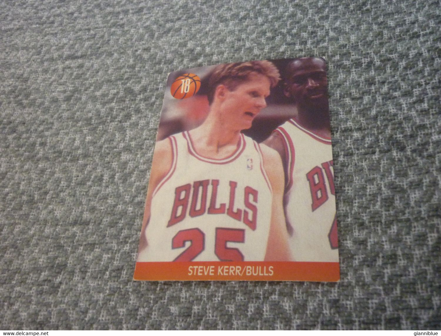 Michael Jordan Steve Kerr Chicago Bulls USA NBA Basketball Rare Greek Edition Card - 1990-1999