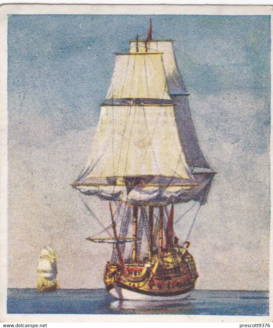 Ships That Have Made History 1938 - 19 The Torbay  -  Phillips Cigarette Card - Original - M Size - Phillips / BDV