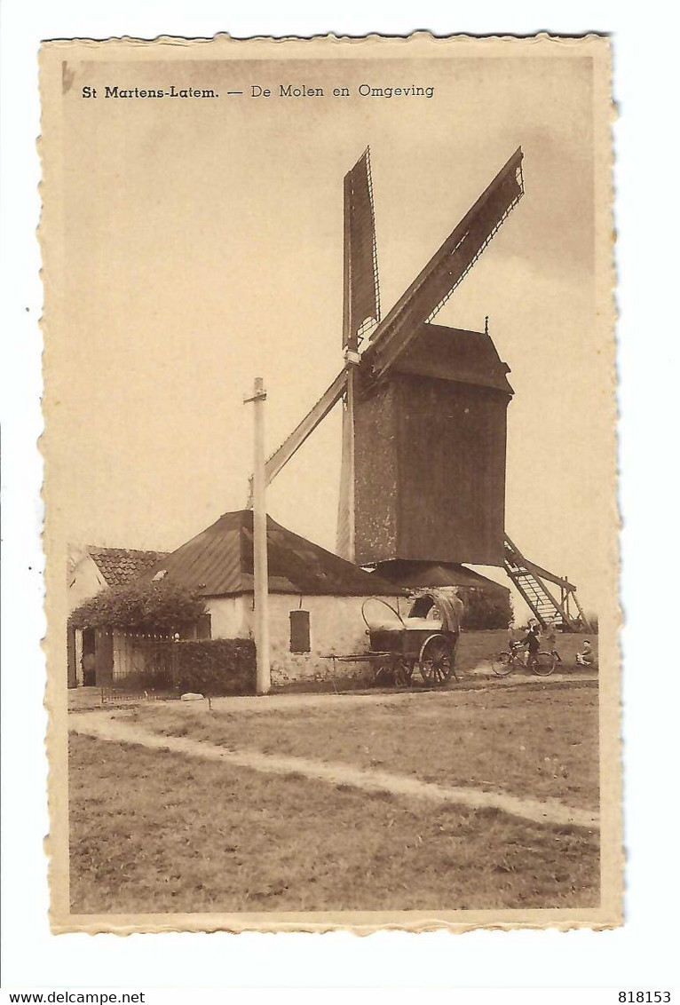 Sint-Martens-Latem  -  De Molen En Omgeving - Sint-Martens-Latem