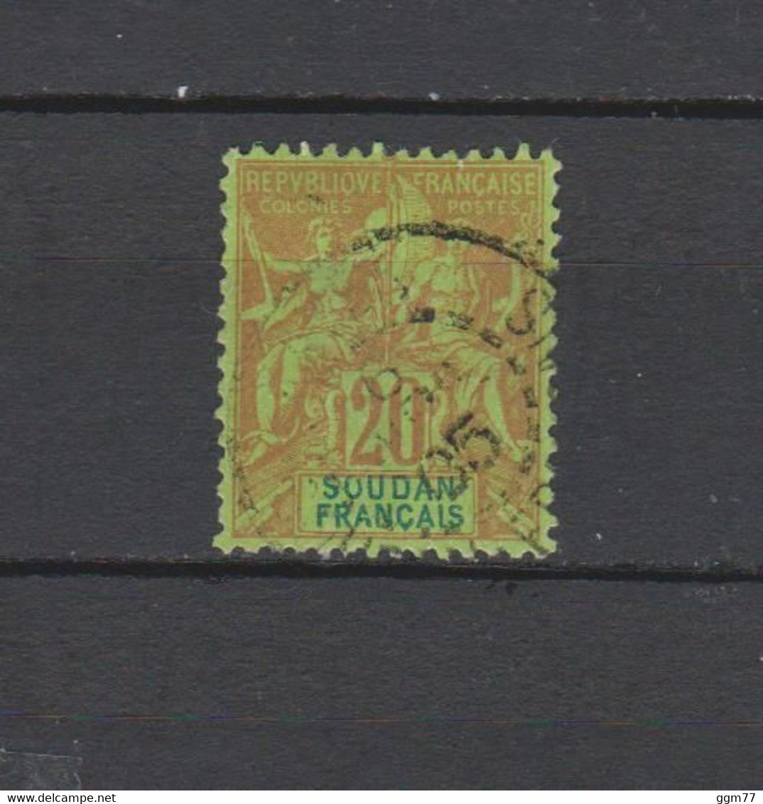 N° 9 TIMBRE SOUDAN OBLITERE DE 1894    Cote : 38 € - Usados