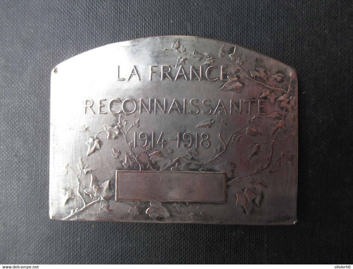 MEDAILLE (V2216) LA FRANCE RECONNAISSANTE 1914 1918 (4 Vues) Stern Gr Paris +/- 72 X 54 Mm - 100 Gr - Toeristische