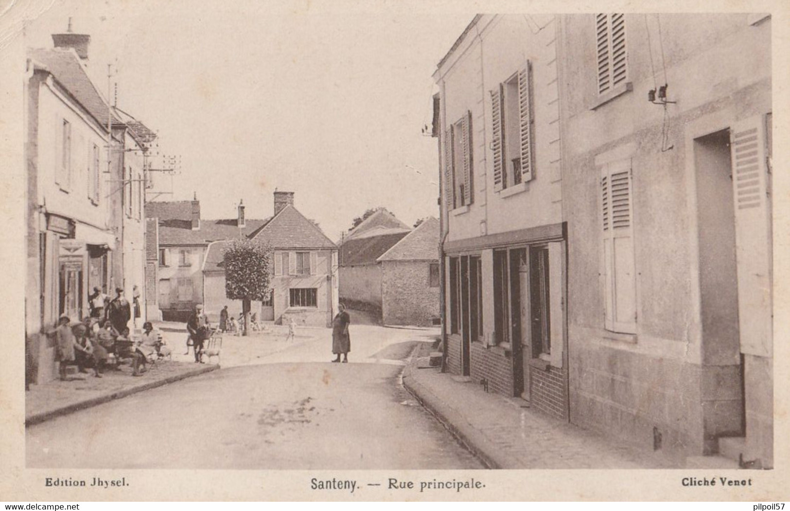 94 - SANTENY - Rue Principale  (scan Recto-verso) - Santeny