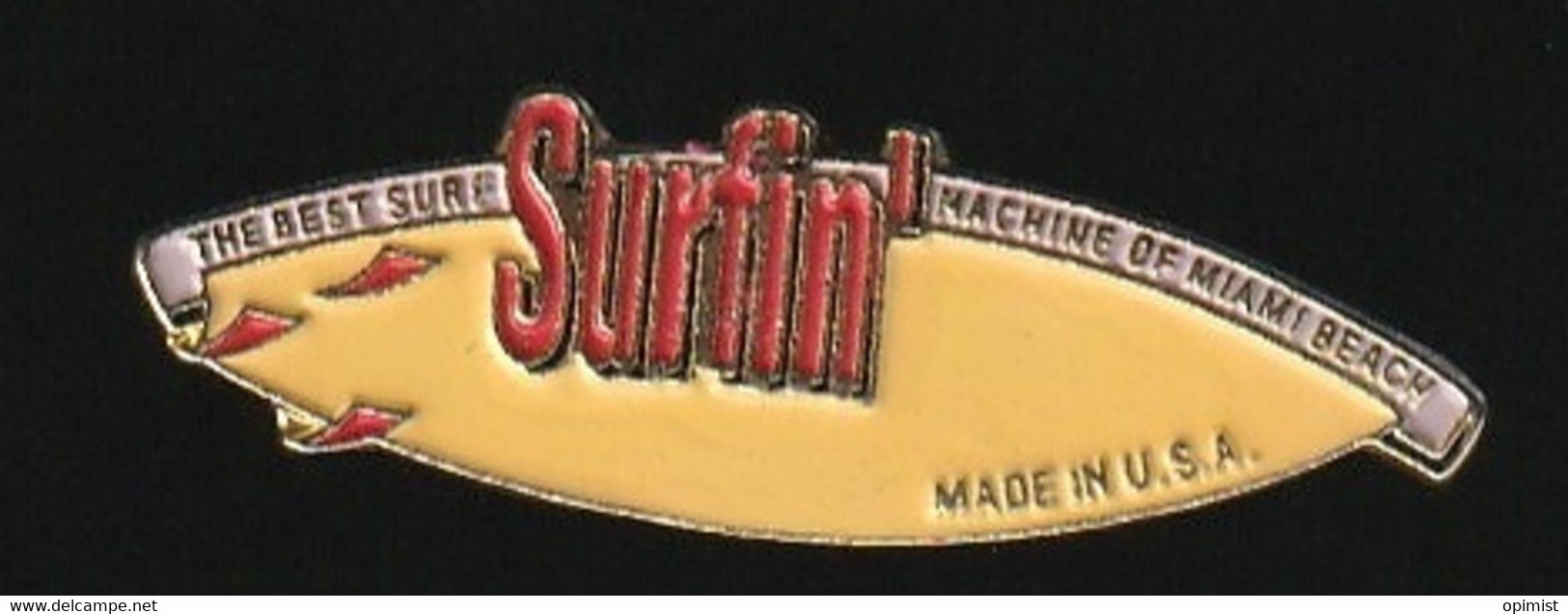 74613-Pin's.-Surfin. Miami Beach.Surf. - Ski Nautique