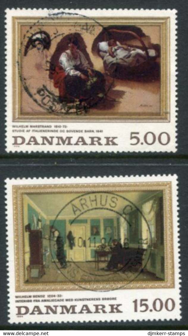 DENMARK 1994 Paintings Used  Michel 1092-93 - Usado